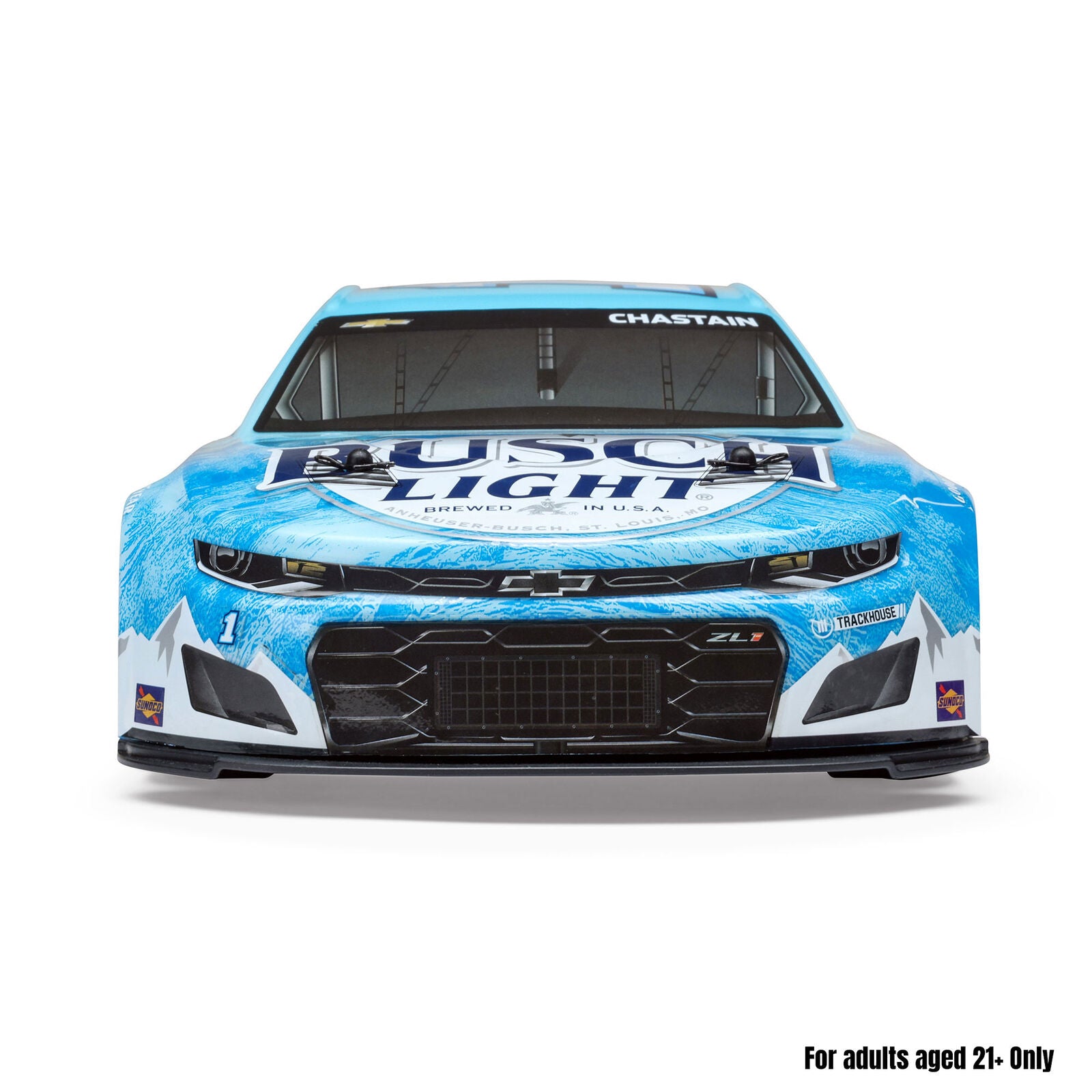 Losi 1/12 NASCAR RC Race Car Ross Chastain No. 1 Busch Light 2025 Chevrolet Camaro ZL1 2S AWD RTR Brushed On-Road (Battery & Charger Included)